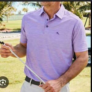 Tommy Bahama, Palm Coast Polo Shirt in Paisley , size medium